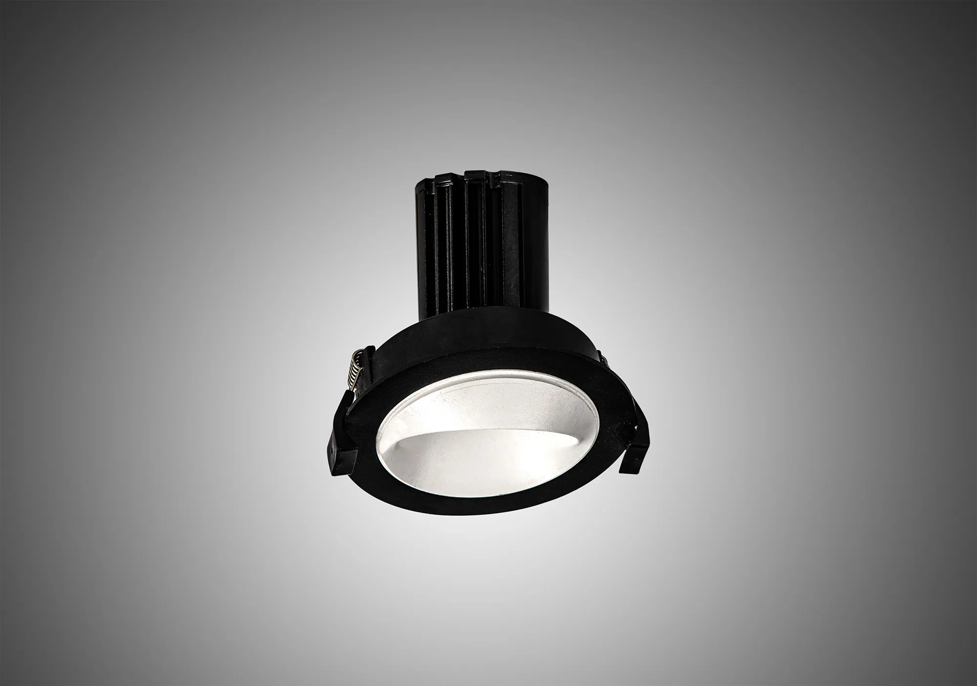 Bonia 10 Dimmable Tridonic 10W 631lm 2700K 36°, Black/White 27° Angled Round Downlight , NO DRIVER REQUIRED, 5yrs Warranty DM201161  Dlux Bonia 10